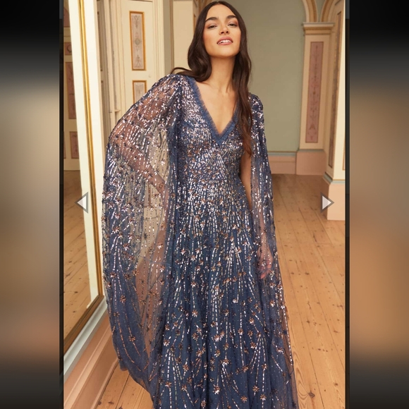BHLDN Needle & Thread Comet Ankle Gown fits size US 2 4 $1,165 - Picture 1 of 10